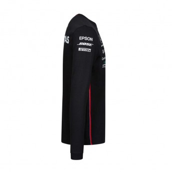 Mercedes AMG Petronas tricou de bărbați cu mânecă lungă black F1 Team 2019
