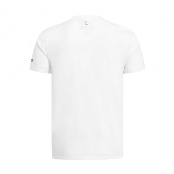 Mercedes AMG Petronas tricou de bărbați white Hamilton Graphic F1 Team 2019