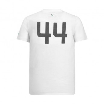Mercedes AMG Petronas tricou de bărbați white Hamilton 44 F1 Team 2019