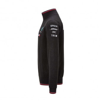 Mercedes AMG Petronas hanorac de bărbați black Half Zip F1 Team 2019
