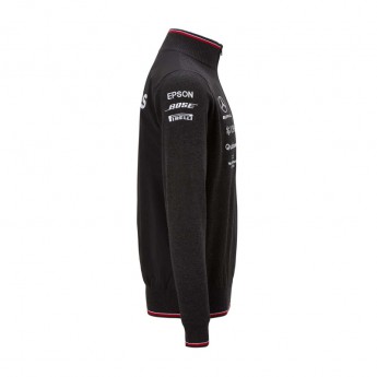 Mercedes AMG Petronas hanorac de bărbați black Half Zip F1 Team 2019