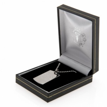 Manchester United lănțișor de gât cu pandantiv câine Engraved Dog Tag & Chain