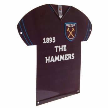 West Ham United semn metalic Metal Shirt Sign