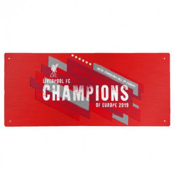 FC Liverpool semn pe perete Champions Of Europe Street Sign