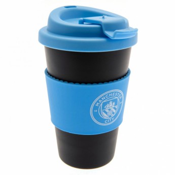 Manchester City cană de călătorie Silicone Grip Travel Mug