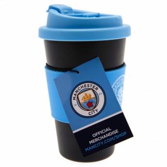 Manchester City cană de călătorie Silicone Grip Travel Mug