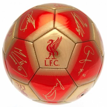 FC Liverpool balon de fotbal Football Signature - size 5