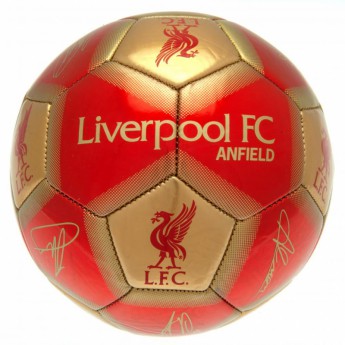 FC Liverpool balon de fotbal Football Signature - size 5