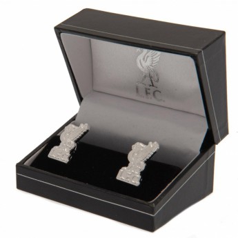 FC Liverpool butoni Silver Plated Formed Cufflinks LB