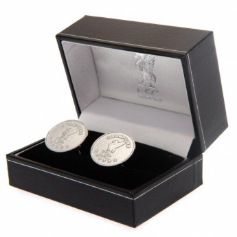 FC Liverpool butoni Champions Of Europe Silver Plated Cufflinks