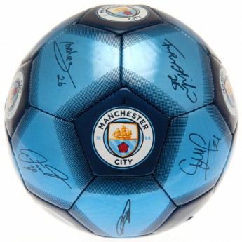 Manchester City balon de fotbal Football Signature - size 5