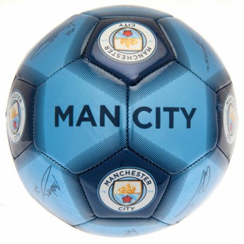 Manchester City balon de fotbal Football Signature - size 5