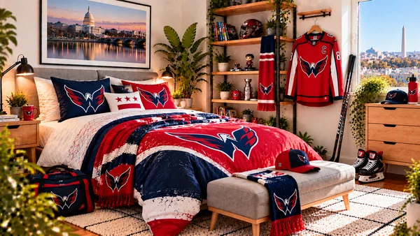 Inspirație pentru camera unui suporter Washington Capitals