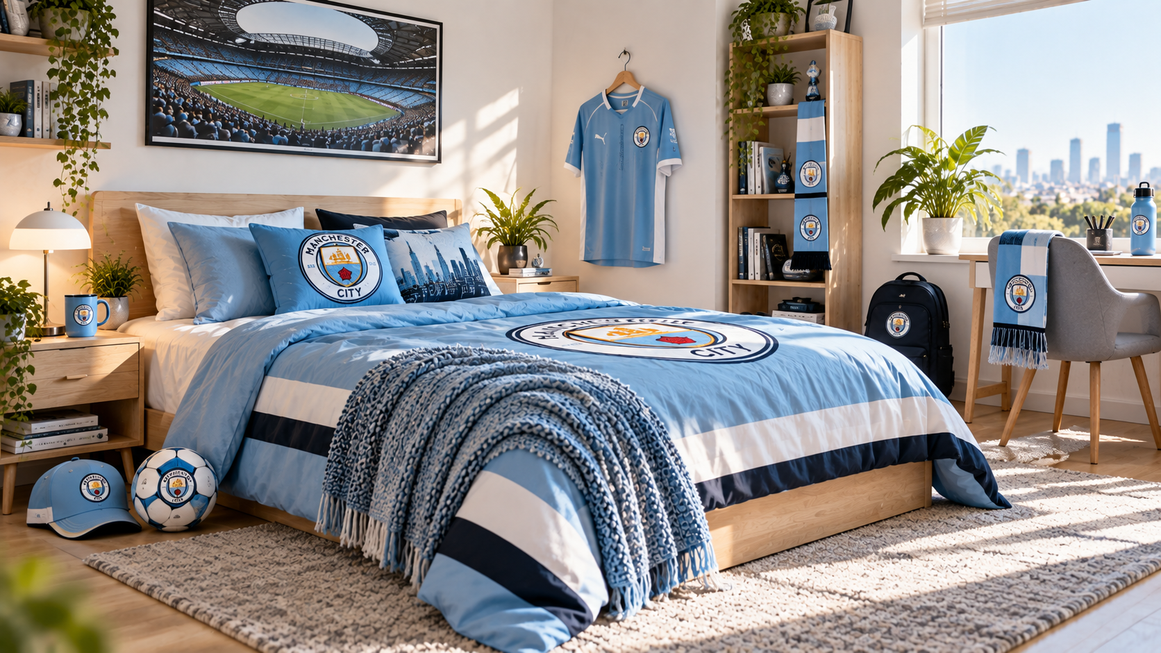 Inspirație pentru camera unui suporter Manchester City
