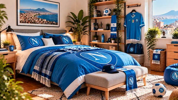 Inspirație pentru camera unui suporter SSC Napoli