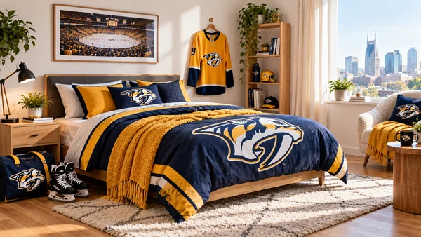 Inspirație pentru camera unui suporter Nashville Predators