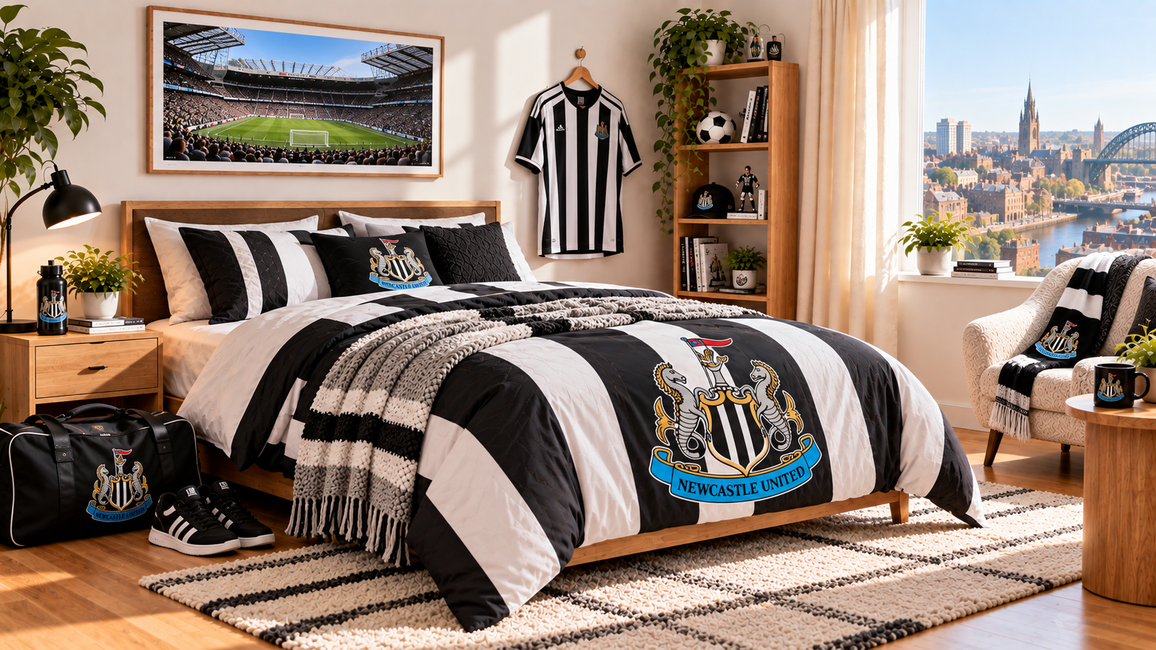 Inspirație pentru camera unui suporter Newcastle United