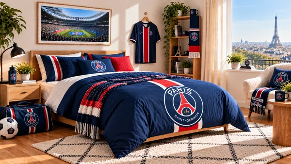 Inspirație pentru camera unui suporter Paris Saint-Germain