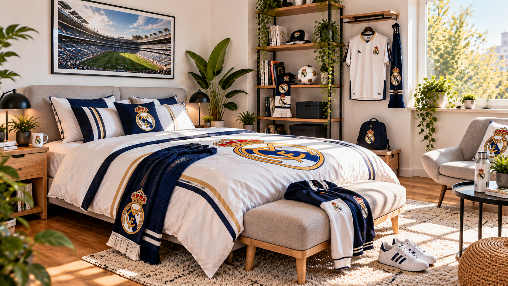 Inspirație pentru camera unui suporter Real Madrid