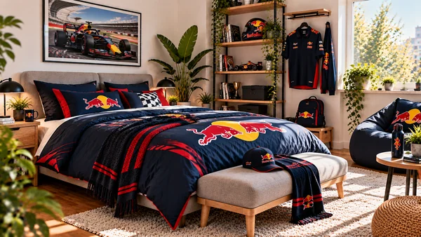 Inspirație pentru camera unui suporter Red Bull Racing