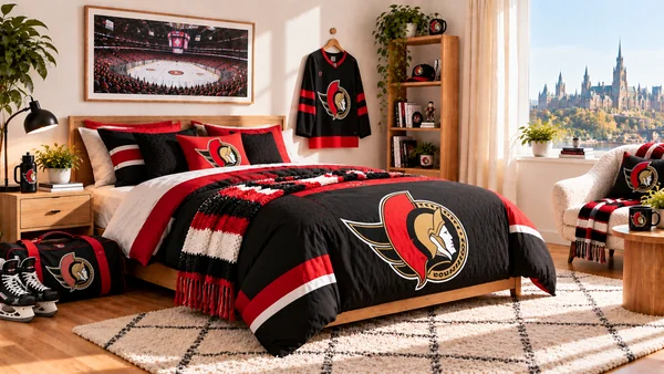 Inspirație pentru camera unui suporter Ottawa Senators