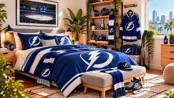 Inspirație pentru camera unui suporter Tampa Bay Lightning