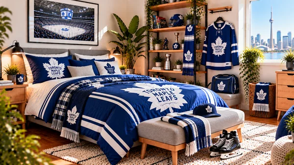 Inspirație pentru camera unui suporter Toronto Maple Leafs