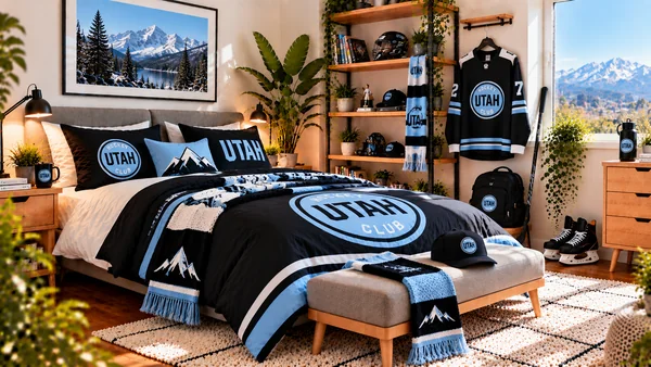 Inspirație pentru camera unui suporter Utah Hockey Club