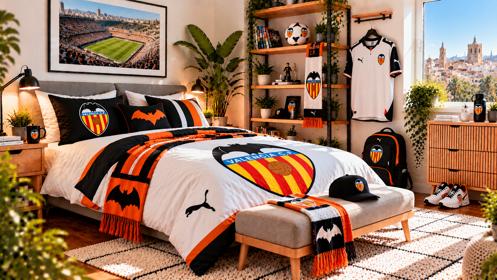 Inspirație pentru camera unui suporter Valencia CF