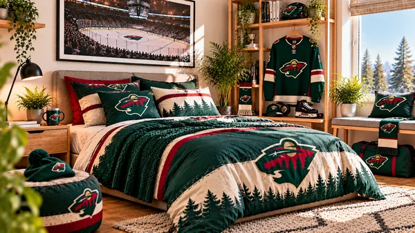 Inspirație pentru camera unui suporter Minnesota Wild